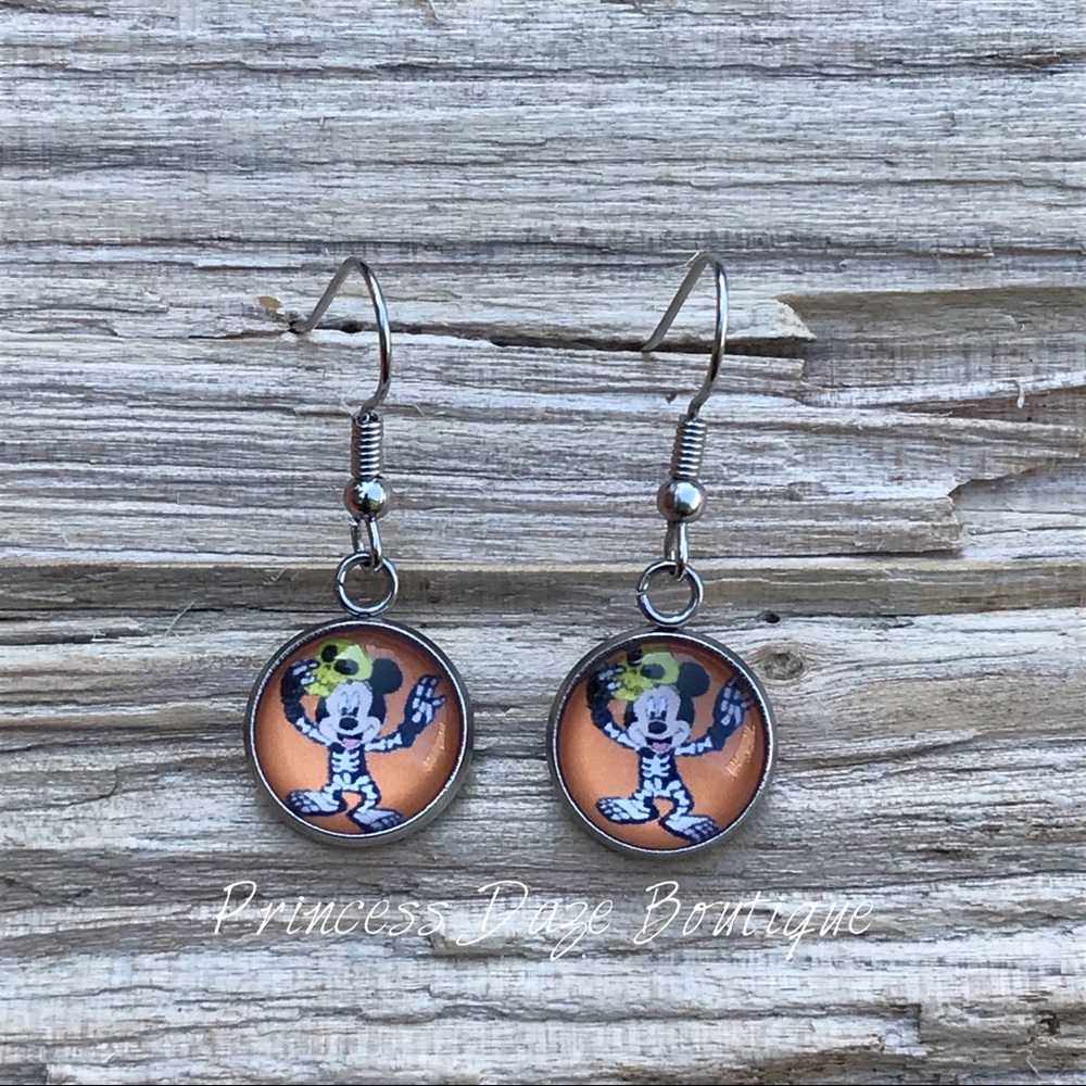 Mickey Halloween Dangle Earrings